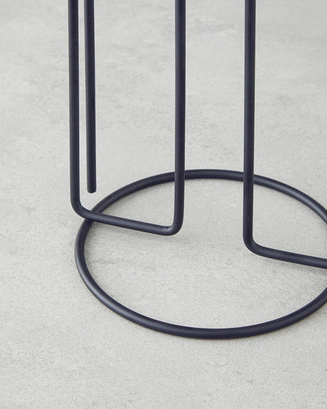 Professional Grade Metal Paper Towel Holder Black Kitchen Accessory