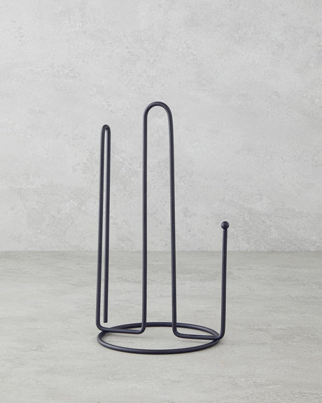 Professional Grade Metal Paper Towel Holder Black Kitchen Accessory