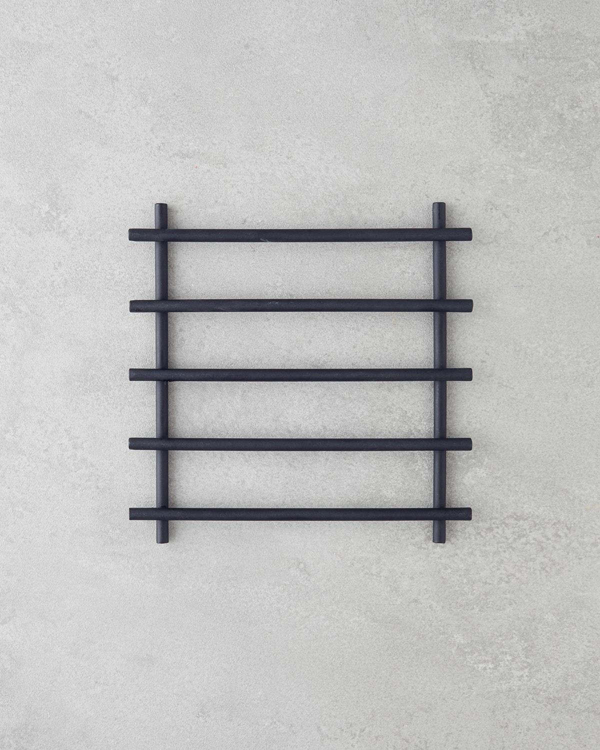 Porte-essuie-tout en métal noir de qualité professionnelle — accessoire de cuisine