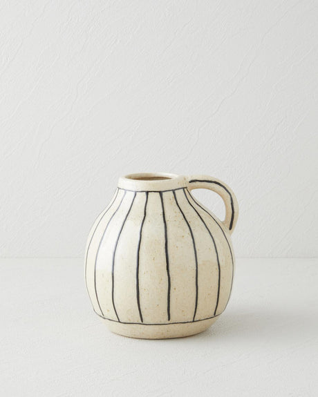 Modern Decorative Ceramic Vase Grey 14 5cm