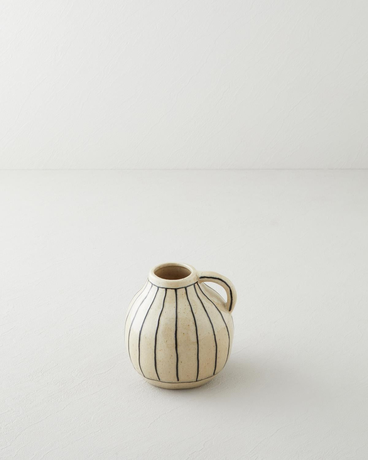 Modern Decorative Ceramic Vase Grey 14 5cm