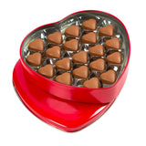 Melodi - Premium Milk Chocolate in a Heart-Shaped Red Metal Box - 400 Grams