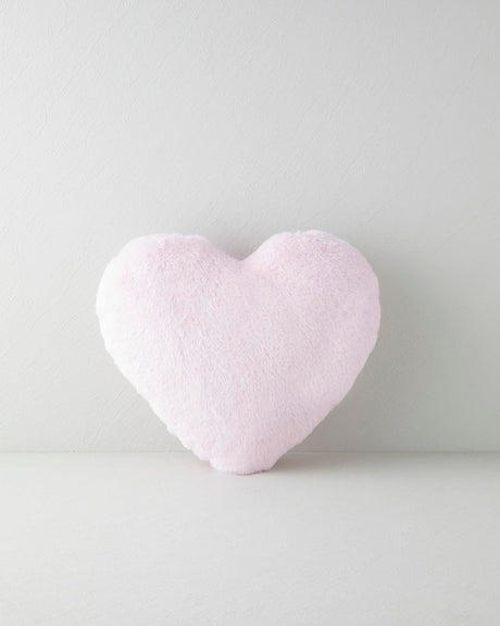 Luxury-Soft Heart-Shaped Plush Decorative Throw Pillow - Powder Blush