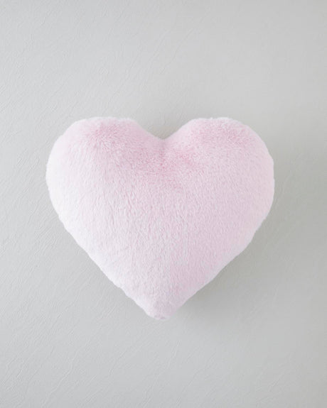 Luxury-Soft Heart-Shaped Plush Decorative Throw Pillow - Powder Blush