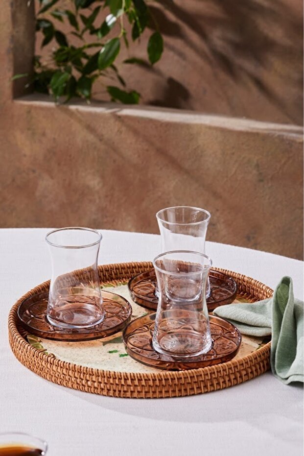 Karaca Amberia Premium Turkish Tea Set for 6 - 12 - Piece Collection - TryAladdin