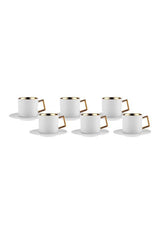 Karaca Amur Premium Turkish Coffee Cup Set - 6 Piece, 110ml - TryAladdin