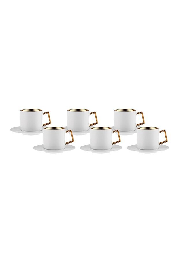 Karaca Amur Premium Turkish Coffee Cup Set - 6 Piece, 110ml - TryAladdin