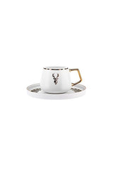 Karaca Aries Premium Turkish Coffee Cup Set - 2 Cups x 100ml - TryAladdin