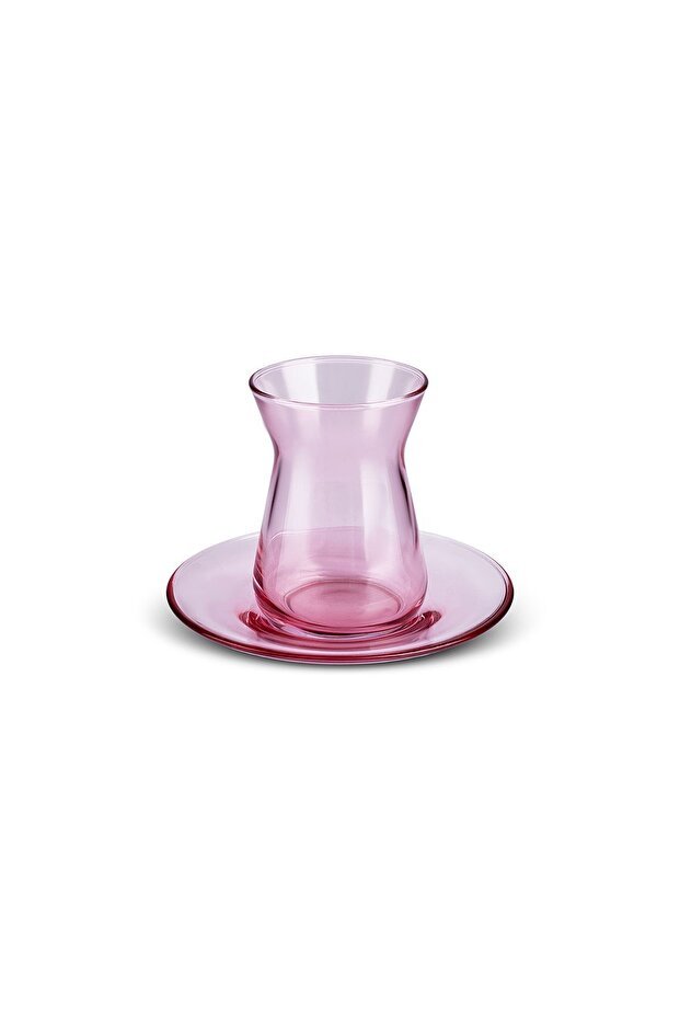 Karaca Barbara Premium Pink Tea Set - 12 Piece - TryAladdin