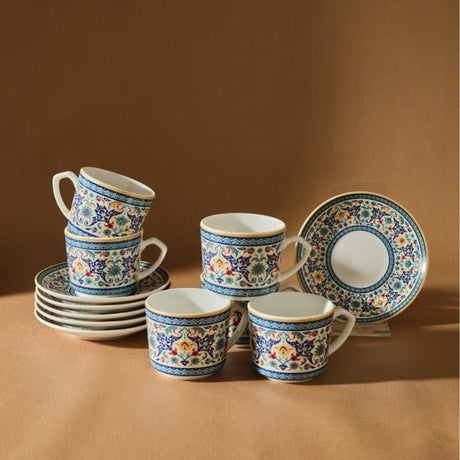 Karaca Beylerbeyi Premium Turkish Coffee Cup Set - 6 Pieces x 80ml - TryAladdin