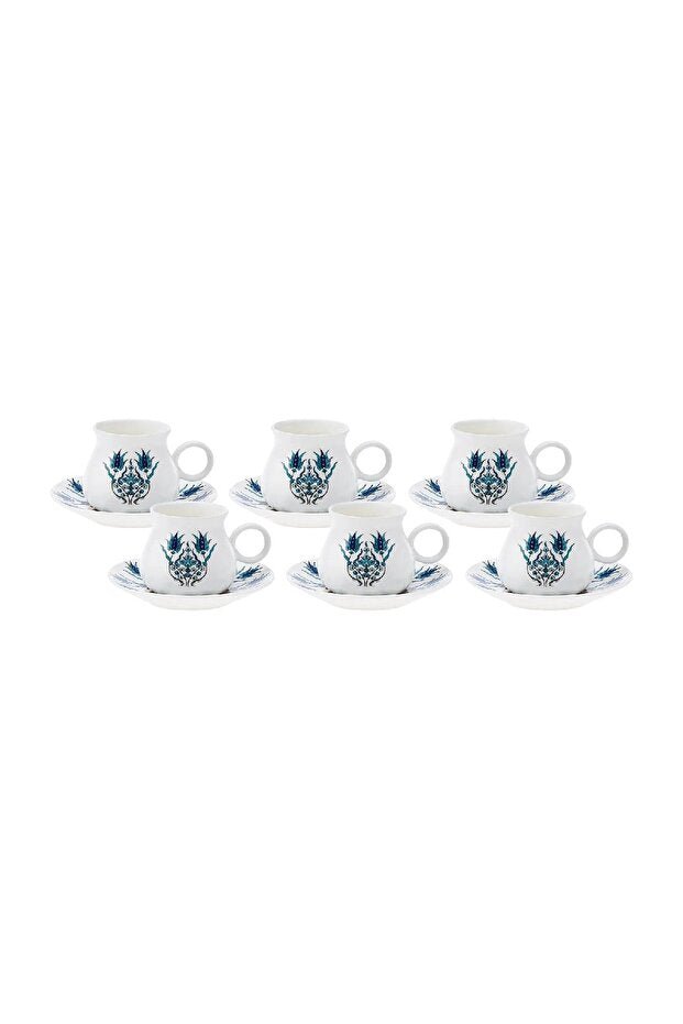 Karaca Bursa Premium Turkish Coffee Cup Set - 6 Piece - 90ml - TryAladdin