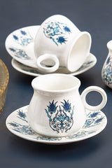 Karaca Bursa Premium Turkish Coffee Cup Set - 6 Piece - 90ml - TryAladdin