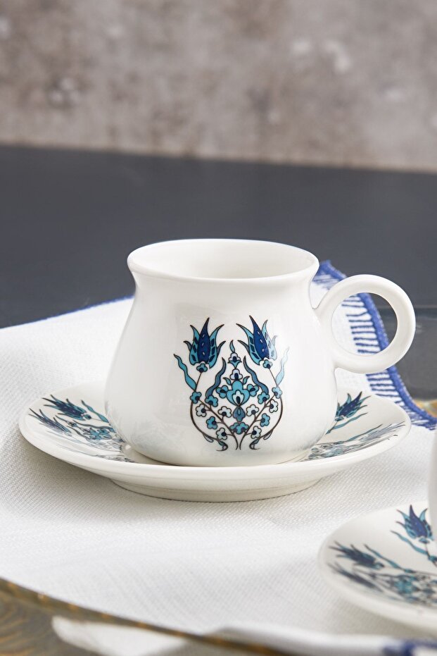 Karaca Bursa Premium Turkish Coffee Cup Set - 6 Piece - 90ml - TryAladdin