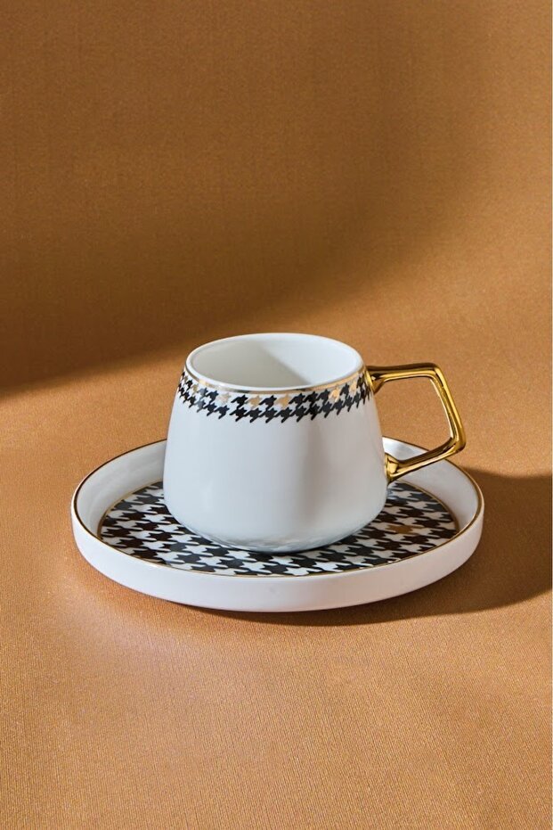 Karaca Elegant Crow's Foot Turkish Coffee Cup Set - 2 - Piece Set - 100ml - TryAladdin