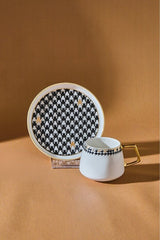 Karaca Elegant Crow's Foot Turkish Coffee Cup Set - 2 - Piece Set - 100ml - TryAladdin