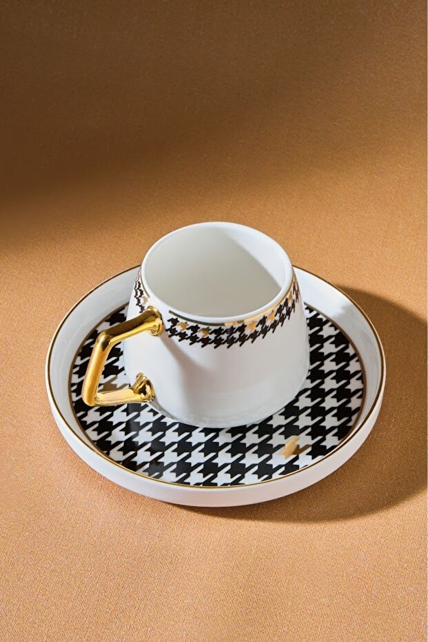 Karaca Elegant Crow's Foot Turkish Coffee Cup Set - 2 - Piece Set - 100ml - TryAladdin