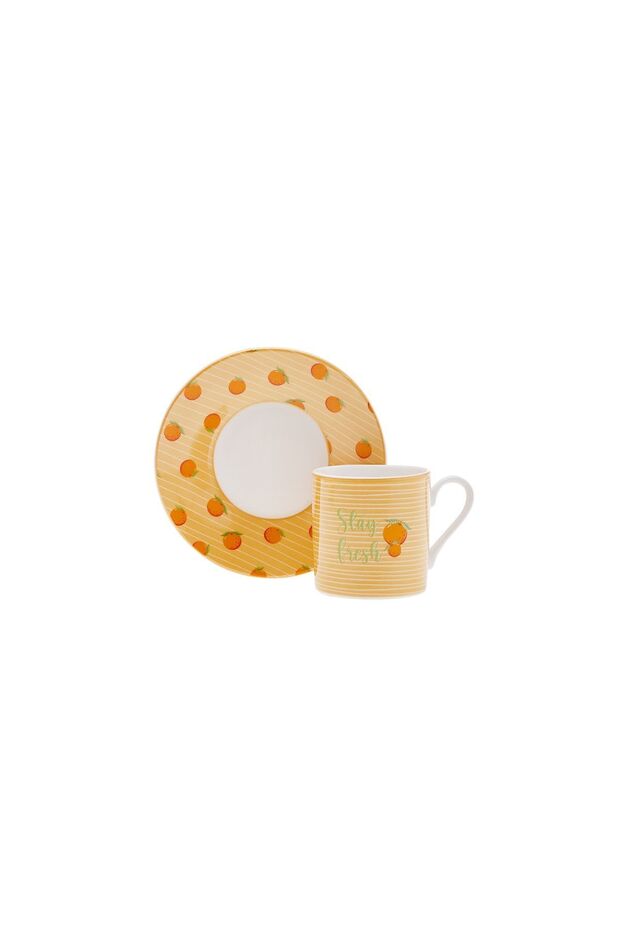 Karaca Fruitee Professional Ceramic Turkish Coffee Cup Set - 6x90ml - TryAladdin