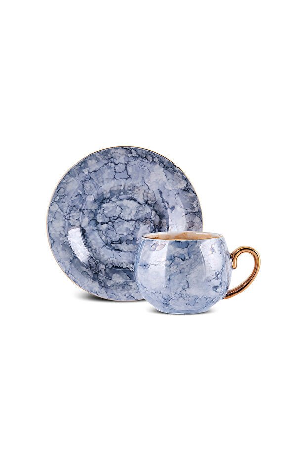 Karaca Gloss Double Porcelain Coffee Cup Set - 2 Piece, 150ml - TryAladdin