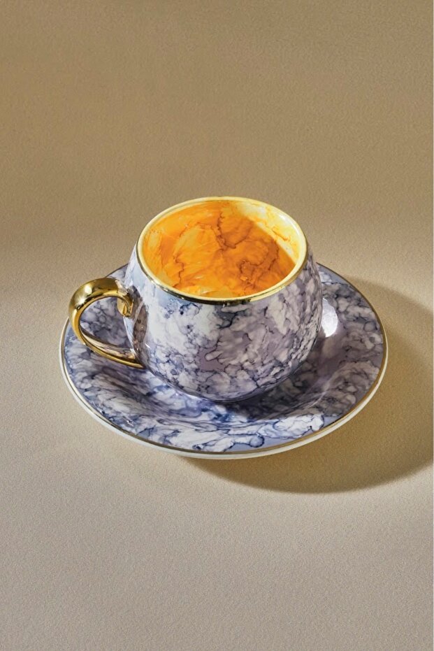 Karaca Gloss Double Porcelain Coffee Cup Set - 2 Piece, 150ml - TryAladdin