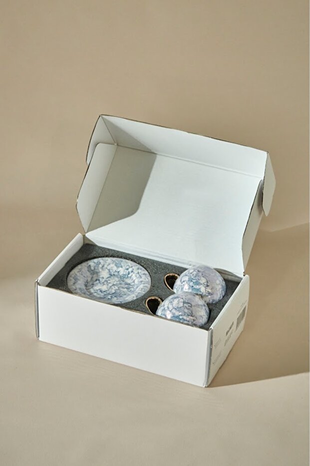 Karaca Gloss Double Porcelain Coffee Cup Set - 2 Piece, 150ml - TryAladdin