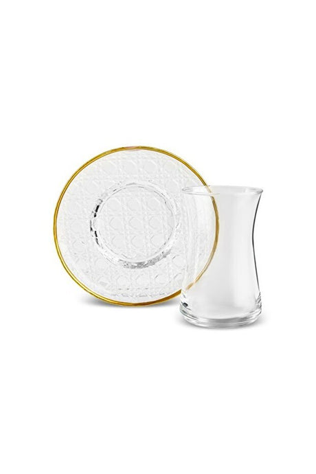 Karaca Hazeran Premium Turkish Tea Set - 12 Piece - TryAladdin