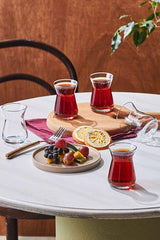 Karaca Irem Elegant Turkish Tea Glass Set - 6 Count - TryAladdin