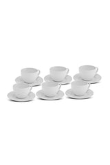 Karaca Lisa Premium Turkish Coffee Espresso Cup Set - 6 Pieces, 90ml - TryAladdin