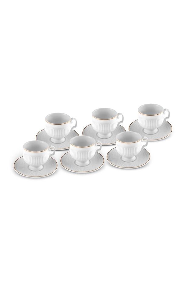 Karaca Malta Premium Turkish Coffee Set - 12 - Piece, 100ml Capacity - TryAladdin