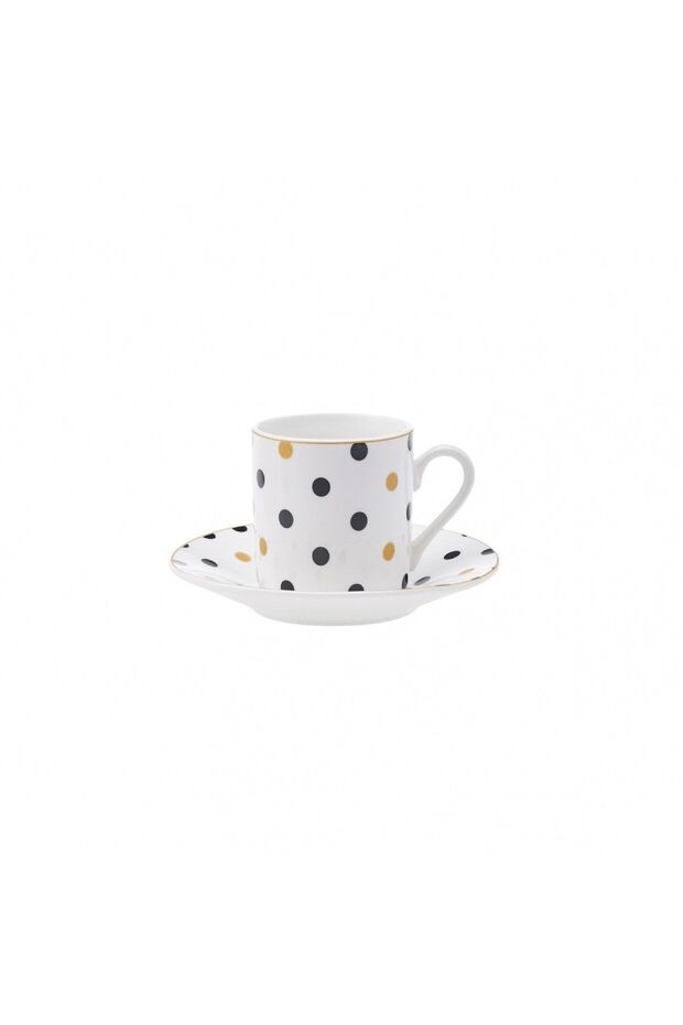 Karaca Nossa Premium Turkish Coffee Cup Set - 6 Piece, 80mL Capacity - TryAladdin