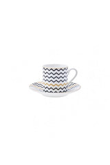 Karaca Nossa Premium Turkish Coffee Cup Set - 6 Piece, 80mL Capacity - TryAladdin