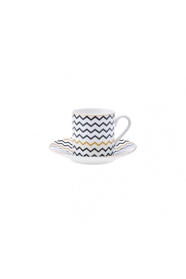 Karaca Nossa Premium Turkish Coffee Cup Set - 6 Piece, 80mL Capacity - TryAladdin