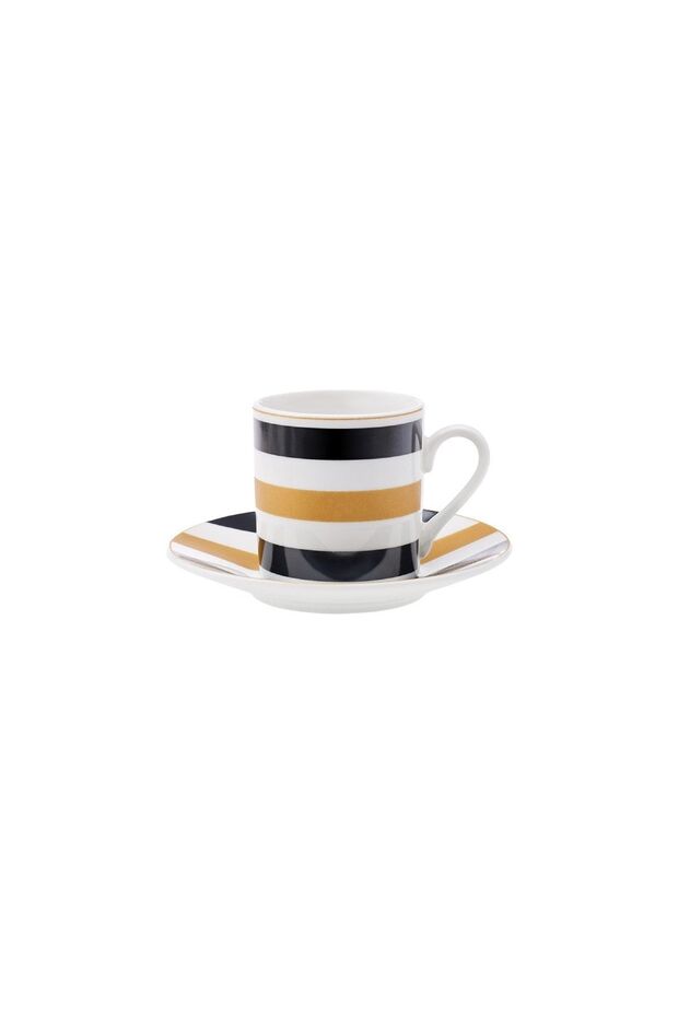 Karaca Nossa Premium Turkish Coffee Cup Set - 6 Piece, 80mL Capacity - TryAladdin