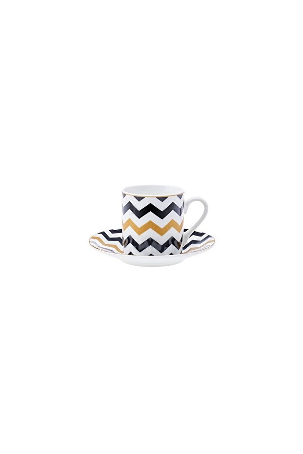 Karaca Nossa Premium Turkish Coffee Cup Set - 6 Piece, 80mL Capacity - TryAladdin