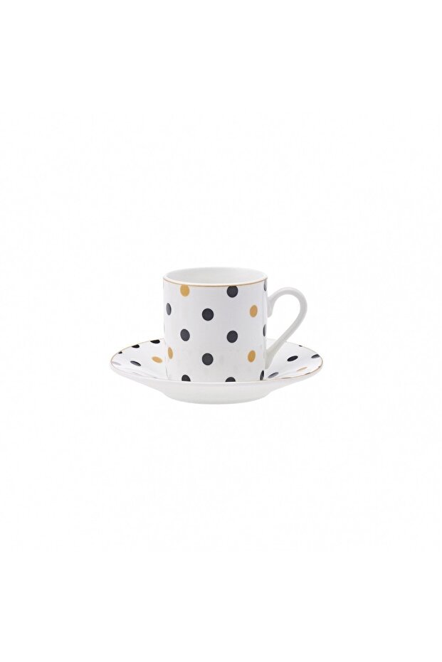 Karaca Nossa Premium Turkish Coffee Cup Set - 6 Piece, 80mL Capacity - TryAladdin