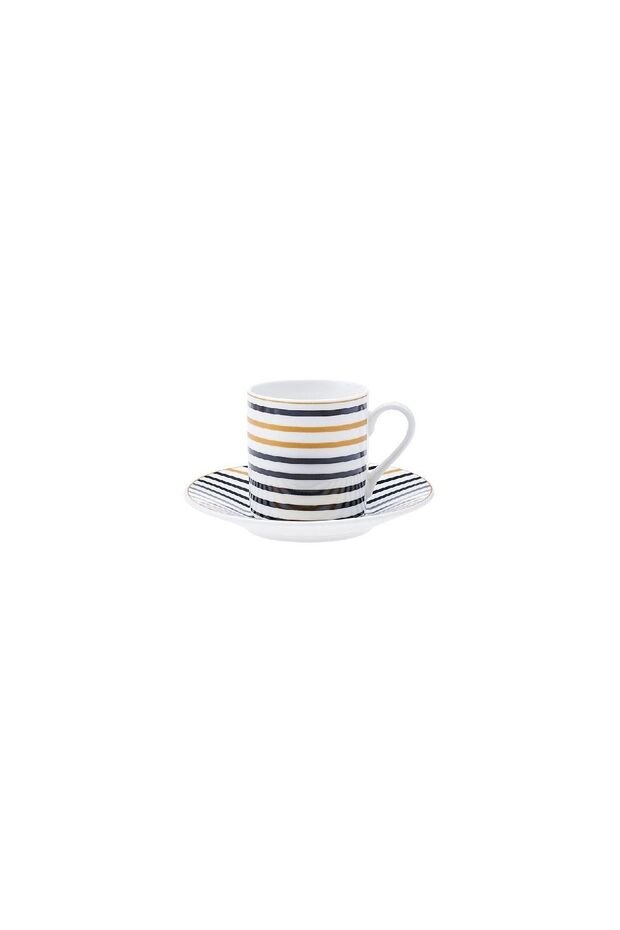 Karaca Nossa Premium Turkish Coffee Cup Set - 6 Piece, 80mL Capacity - TryAladdin