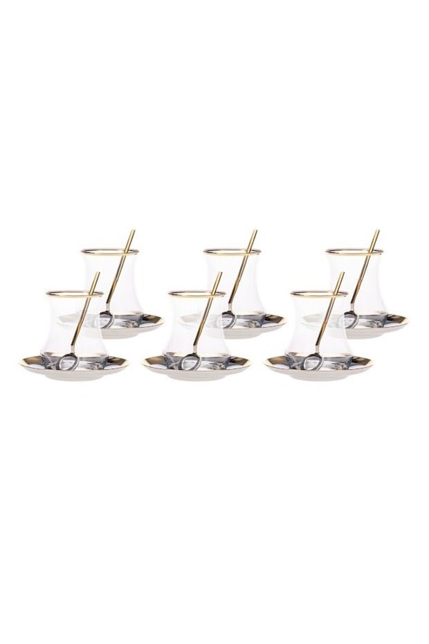 Karaca Pera Gold 18 - Piece Professional Tea Service Set - TryAladdin