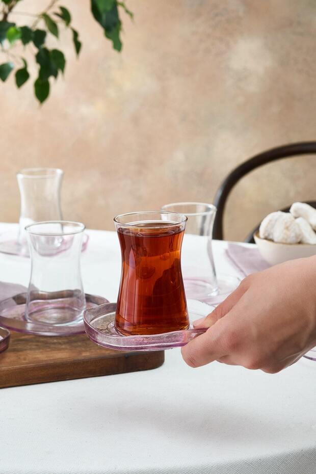 Karaca Petunya Premium Turkish Tea Set - 12 - Piece - TryAladdin