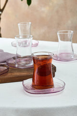 Karaca Petunya Premium Turkish Tea Set - 12 - Piece - TryAladdin
