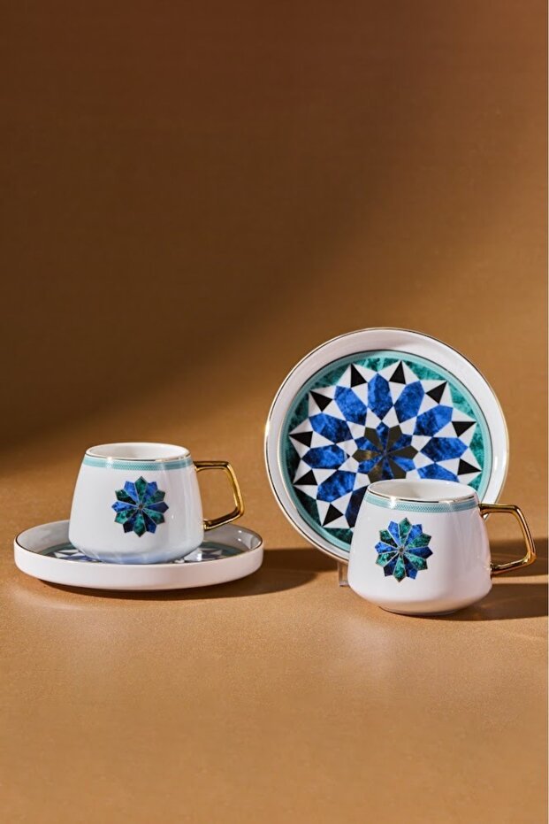 Karaca Premium Roman 2 - Person Turkish Coffee Cup Set - 90ml - TryAladdin