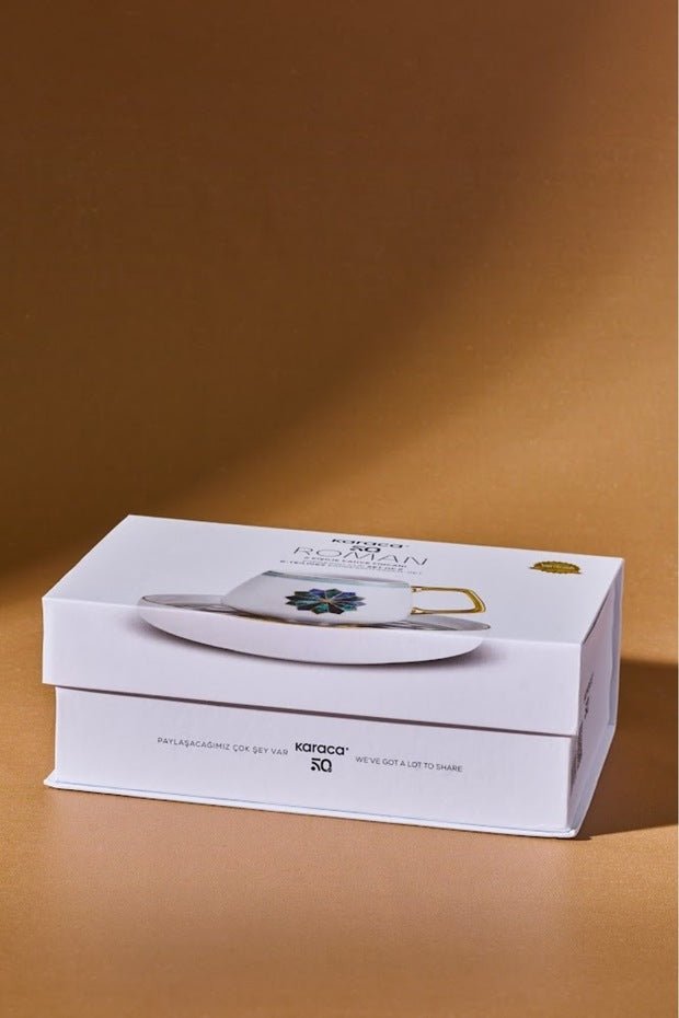 Karaca Premium Roman 2 - Person Turkish Coffee Cup Set - 90ml - TryAladdin