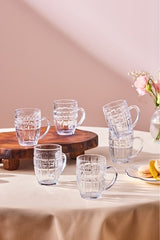 Karaca Premium Winnie Porcelain Tea Cup Set - 6 Piece, 200ml - TryAladdin