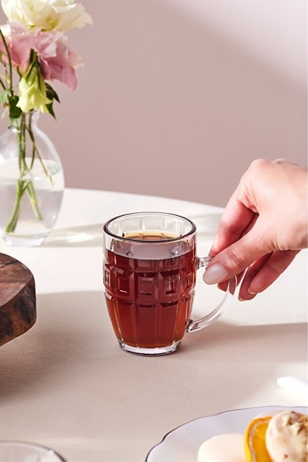 Karaca Premium Winnie Porcelain Tea Cup Set - 6 Piece, 200ml - TryAladdin