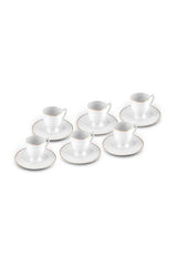 Karaca Professional Boyoz Turkish Coffee Cup Set - 6 - Person, 85ml Each - TryAladdin