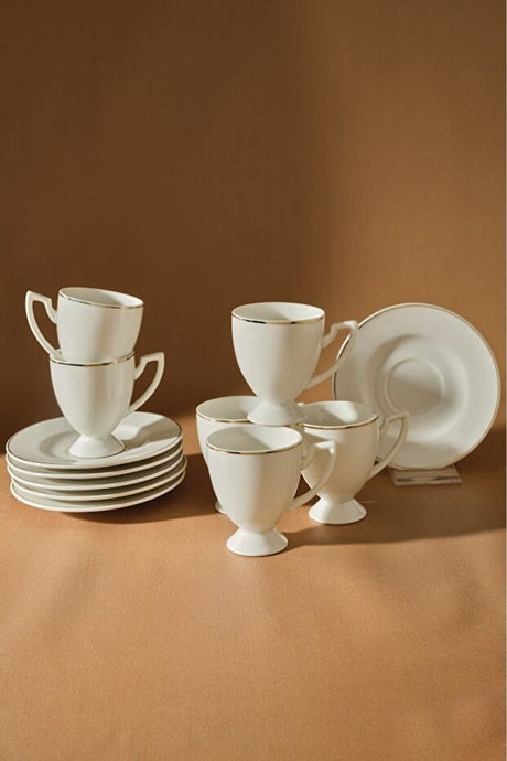 Karaca Professional Boyoz Turkish Coffee Cup Set - 6 - Person, 85ml Each - TryAladdin