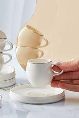 Karaca Professional Sunset Turkish Coffee Cup Set - 6 x 100ml - TryAladdin