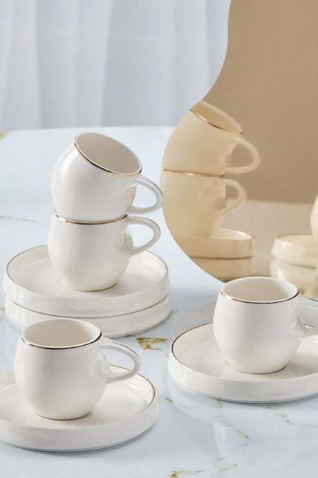 Karaca Professional Sunset Turkish Coffee Cup Set - 6 x 100ml - TryAladdin