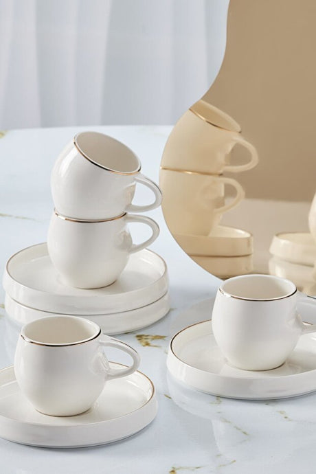 Karaca Professional Sunset Turkish Coffee Cup Set - 6 x 100ml - TryAladdin