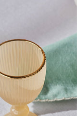 Karaca Rocco Professional Gold Rimmed Turkish Coffee Side Glasses Set - 6 x 60ml - TryAladdin