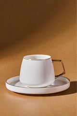 Karaca Saturn Professional Gold Turkish Coffee Cup Set - 6 x 100ml - TryAladdin