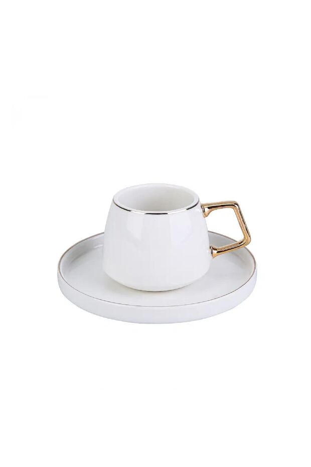 Karaca Saturn Professional Gold Turkish Coffee Cup Set - 6 x 100ml - TryAladdin